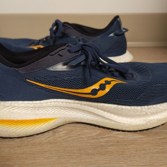 Saucony Triumph 21 Running Shoes Mens Size 11.5 Blue Walking Sneaker Athletic - Picture 8 of 12